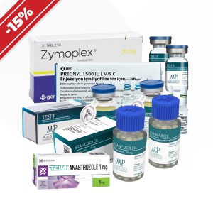 Verpackung Ein Kurs zur Steigerung der Kraft und zum Aufbau fettfreier Muskelmasse. Methandrostenolon + Testosteron