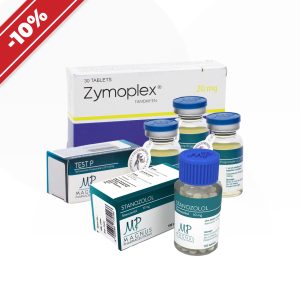 Verpackung Ein Kurs für schlanke Muskeln. Winstrol + Testosteron