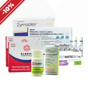 Verpackung Ein langfristiger Kurs für den Aufbau von Muskelmasse. Turinabol + Testosteron