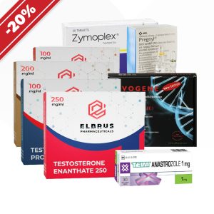 Verpackung Massekurs: die Profis. Testosteron enanthate, Testosteronpropionat, Trenbolon enanthate, Wachstumshormon, Drostanolon, Gonadotropin und Anastrozol