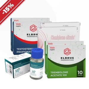 Verpackung Stärkeverlauf: Erfahren [IV]. Testosteronpropionat + Trenbolonacetat + Fluoxymesteron