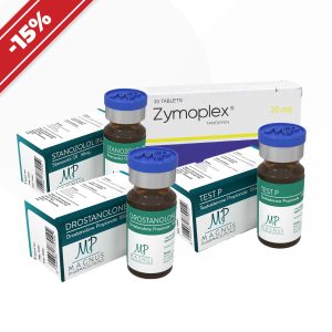 Verpackung Ein klassischer Kraft- und Definitionskurs. Testosteron + Winstrol + Masteron