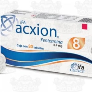 Verpackung Acxion 8 (Phentermine) 6,4 mg 30 Tabletten Ifa Celtics