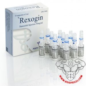 Verpackung Alpha Pharma Rexogin 50 mg 10 Ampere