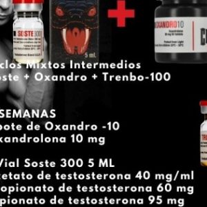 Verpackung Intermediate Mixed Cycles Soste + Oxandro + Trenbo-100 Cobra Labs (kostenloser Versand)