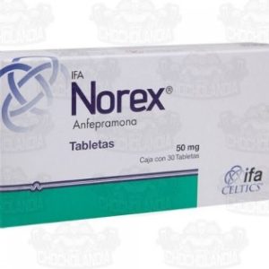 Verpackung Norex 50 mg (Amphepramon) 30 Tabletten Ifa Celtics